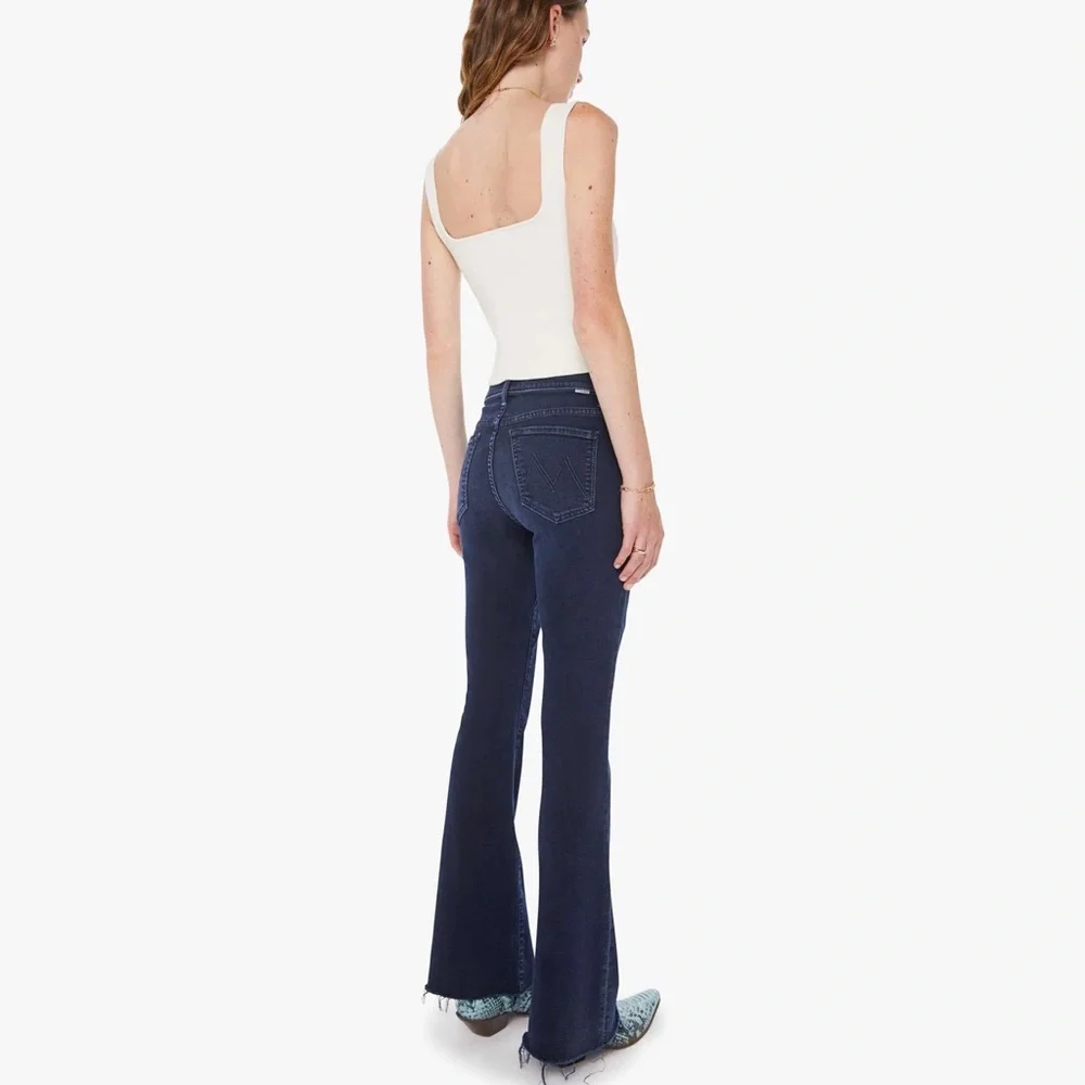 Mother The Weekender Fray Flare Jeans